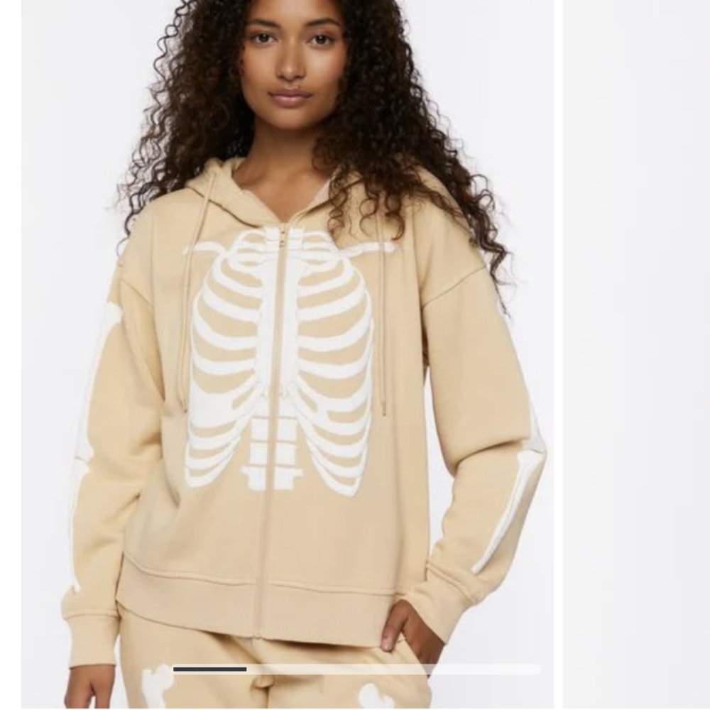 A3 Skeleton Zip-Up Hoodie Size Medium NWT